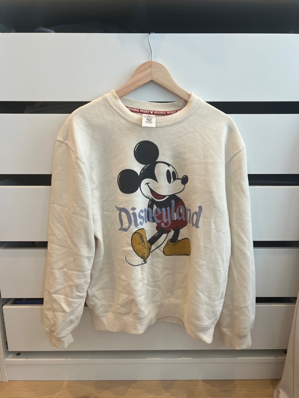 Disney Cream Mickey Mouse Crewneck Sweatshirt